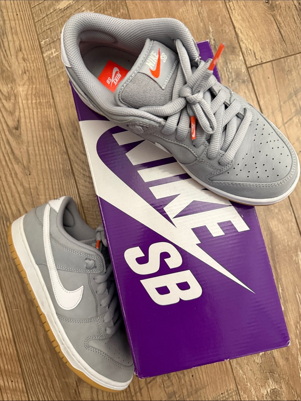 Nike SB Dunk Low Pro ISO Wold Grey-White